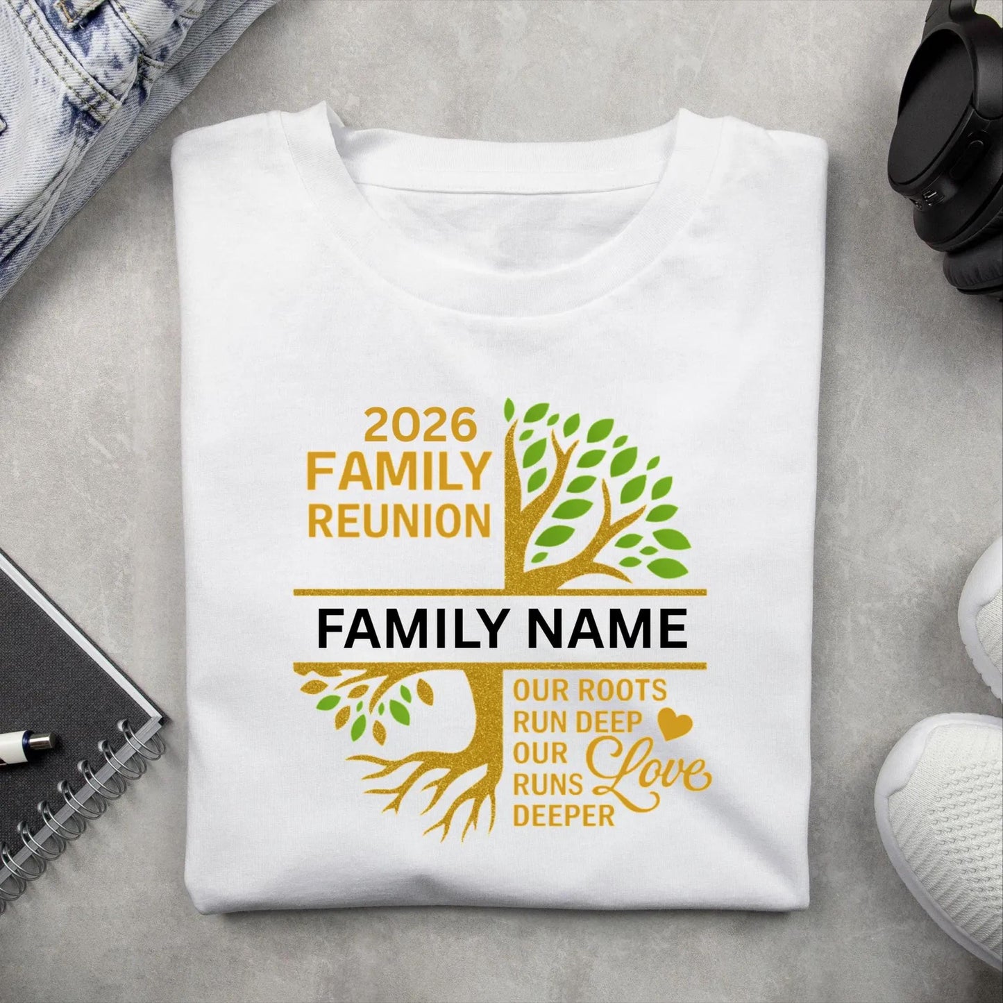Family Reunion Shirt 2026, Personalized Family Name Tree Design Shirt, Matching Family Reunion Tee for Large Family Gathering