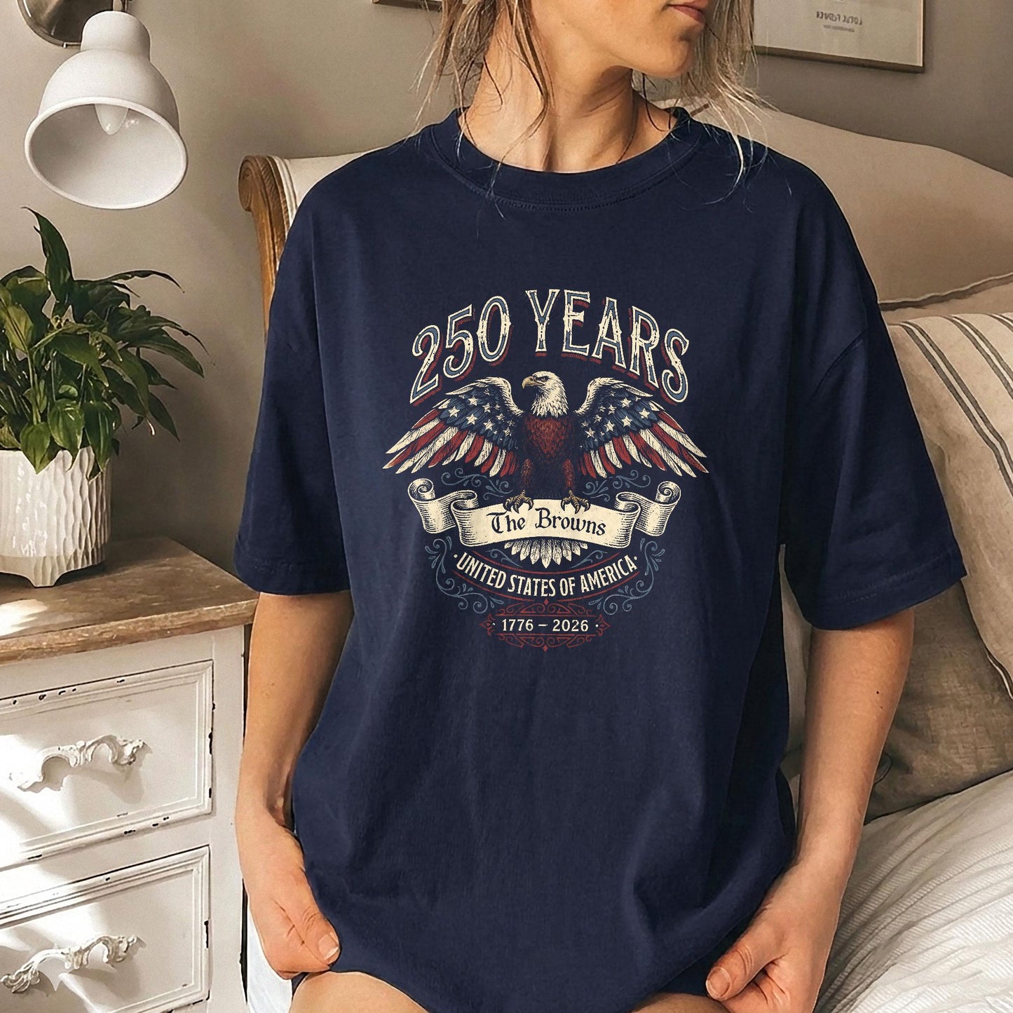 Custom Family Name 250 Years Of United States Shirt | We The People 1776 2026 Tee | Patriotic 4th Of July Gift