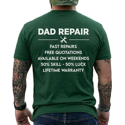 Dad Repair T-Shirt  Funny Father’s Day Gift  Mechanic Meme Tee