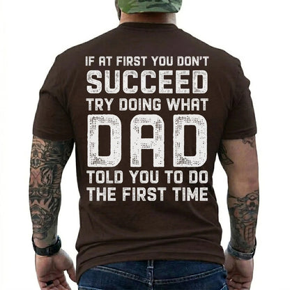 Funny Dad Told You So T-Shirt, Vintage Father Quote Retro Graphic Tee