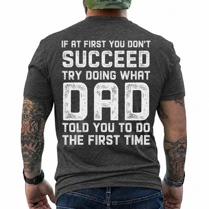 Funny Dad Told You So T-Shirt, Vintage Father Quote Retro Graphic Tee