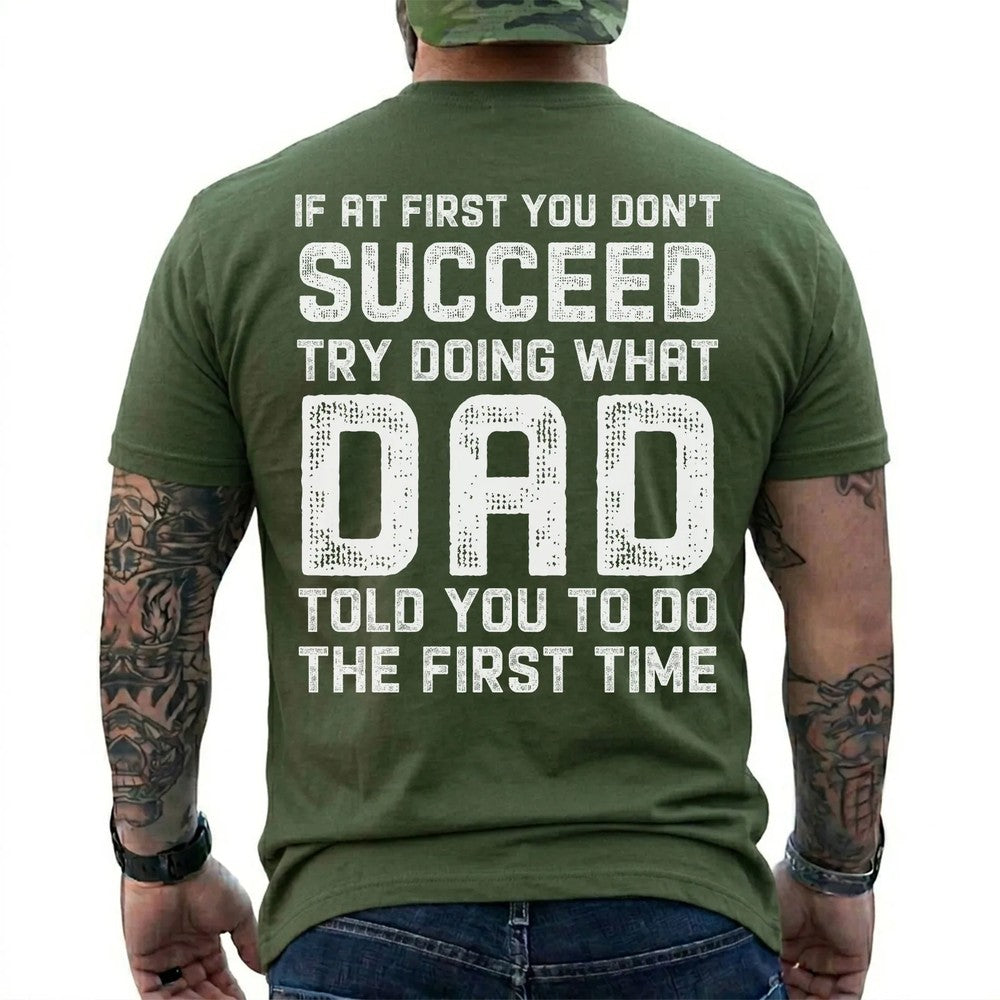 Funny Dad Told You So T-Shirt, Vintage Father Quote Retro Graphic Tee