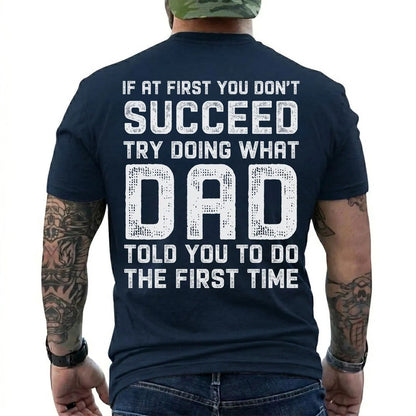 Funny Dad Told You So T-Shirt, Vintage Father Quote Retro Graphic Tee