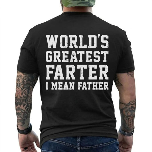 Greatest Farter Dad Shirt in Black