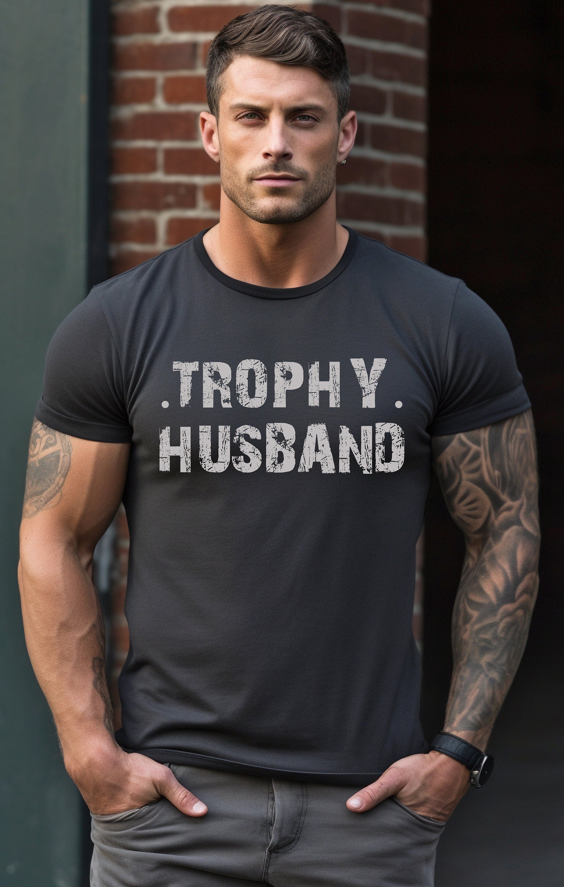 Trophy Husband Shirt | Funny Gift From Wife | Sarcastic Anniversary Present For Him