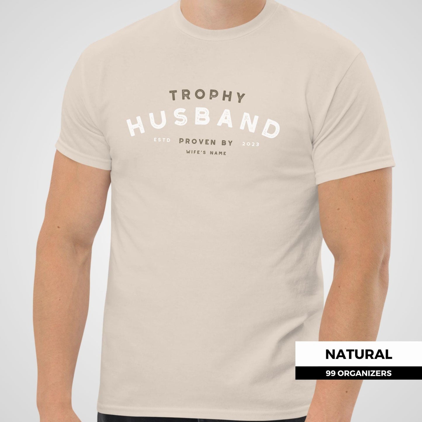 Trophy Husband Shirt | Funny Personalized Anniversary Gift | Husband Birthday Gift Tee
