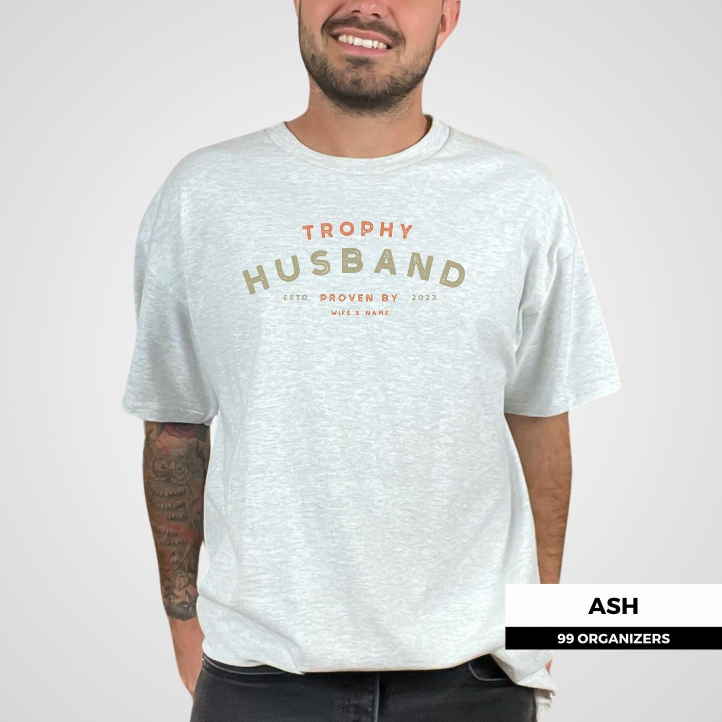 Trophy Husband Shirt | Funny Personalized Anniversary Gift | Husband Birthday Gift Tee