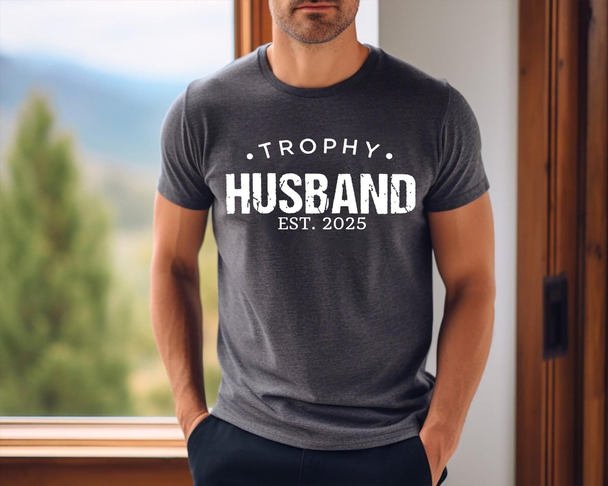 Trophy Husband Shirt | Funny Marriage Joke Gift From Wife | Sarcastic Anniversary Present