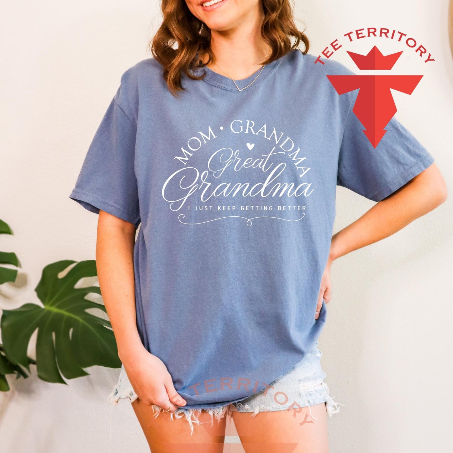 Mom Grandma Great Grandma Shirt, Comfort Colors Mother's Day Gift, Great Grandmother Tshirt, Gift Shirt for Gigi, Granny Xmas Gift Crewneck