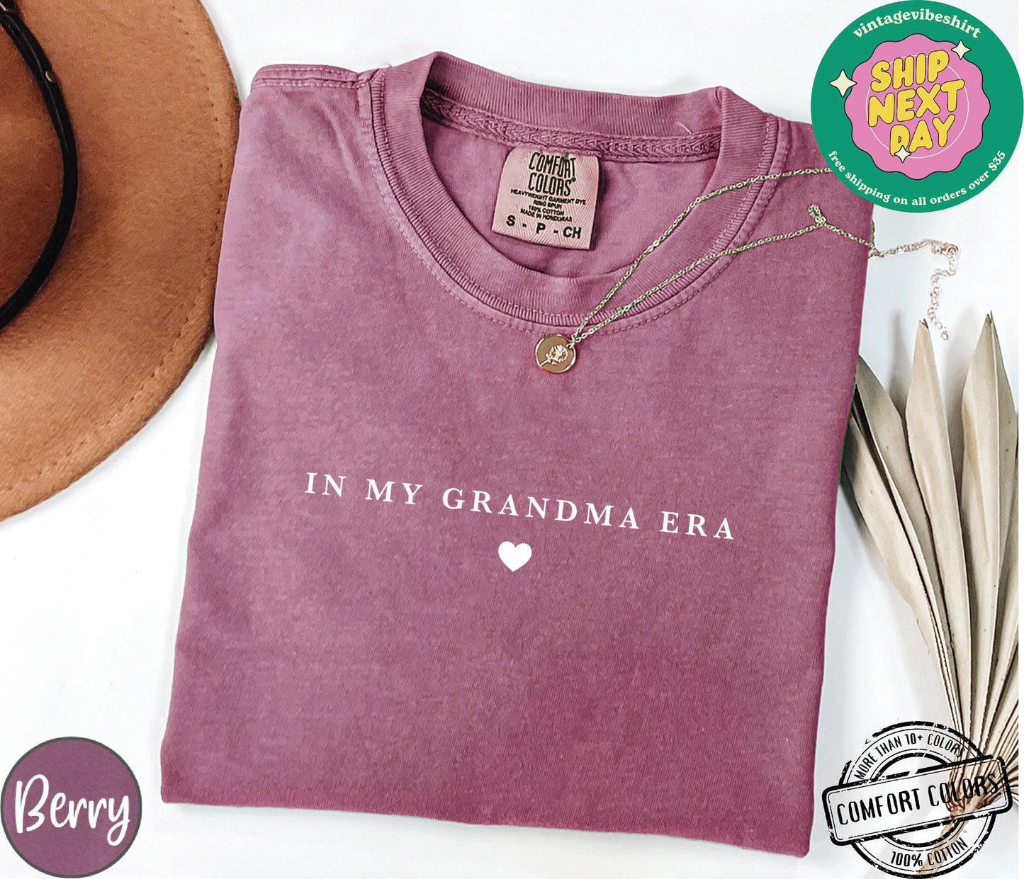 In My Grandma Era Shirt Comfort Colors®, New Grandma Gift, Nana sweatshirt, Pregnancy Announcement, Mimi Shirt, Abuela Gift Idea, Granny Tee