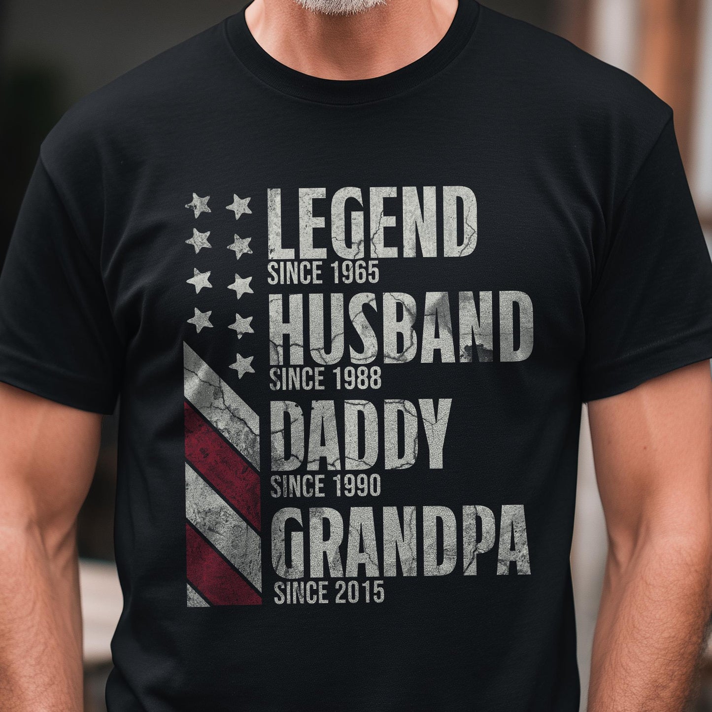 Personalized Legend Husband Dad Grandpa T Shirt | Custom Name Family Gift | Grandfather Apparel