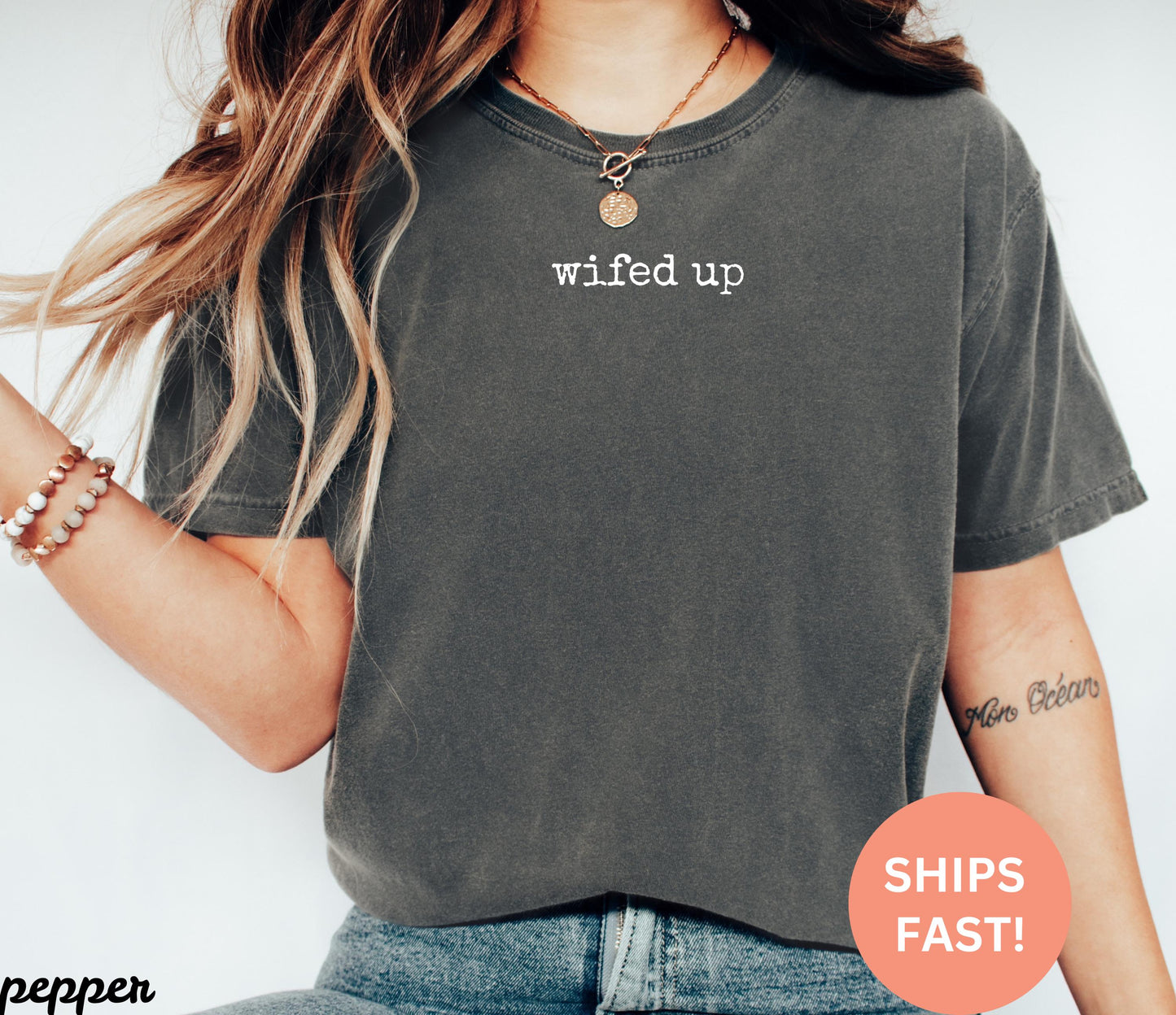 Comfort Colors Wifed Up Shirt | Newlywed Married Life Tee | Wedding Gift For Wife