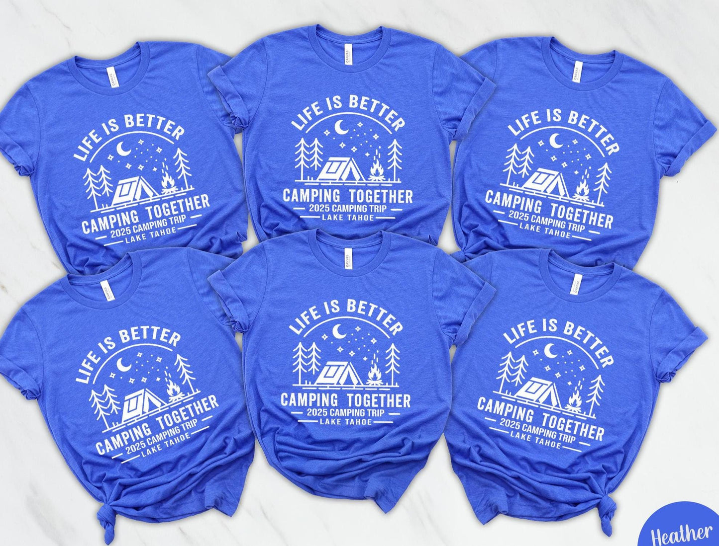 Custom Family Camping Shirts: Personalized Mountain Vacation Matching Tees
