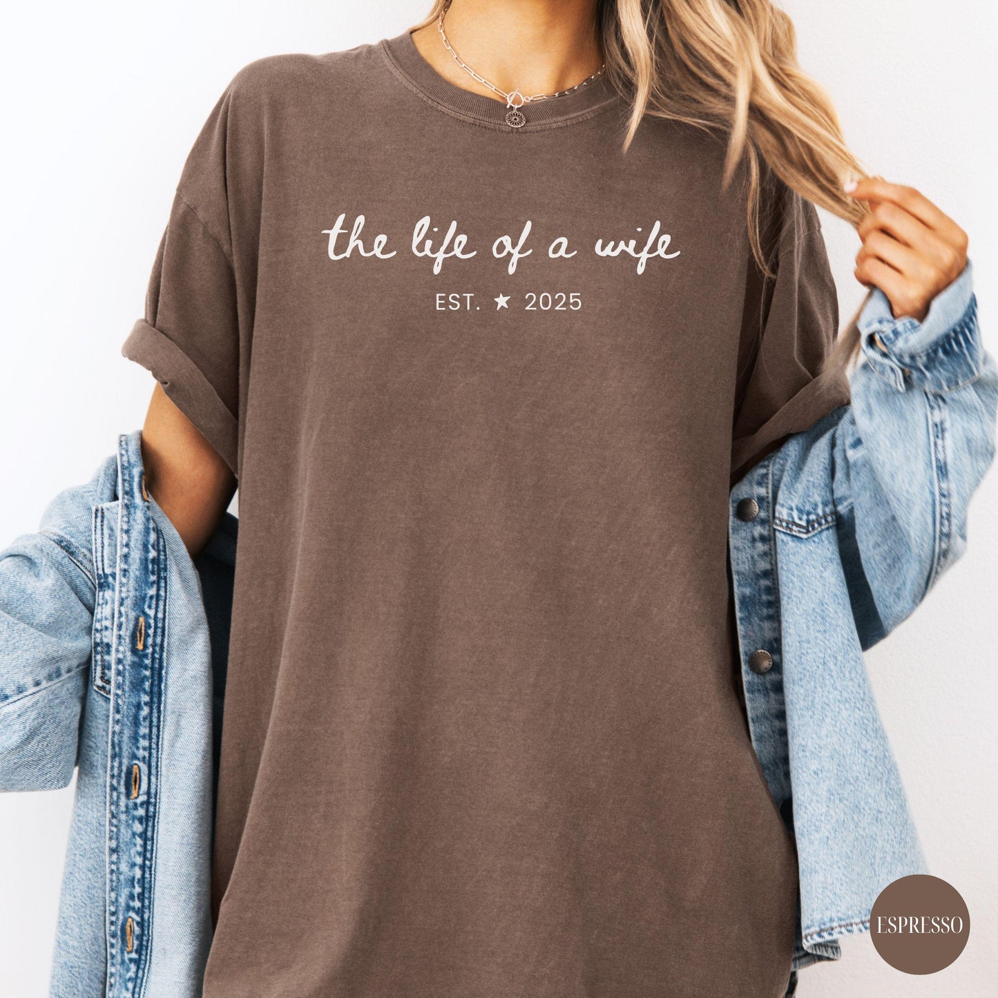 The Life Of A Wife Comfort Colors Shirt | Honeymoon Bride Tee | New Wife Gift