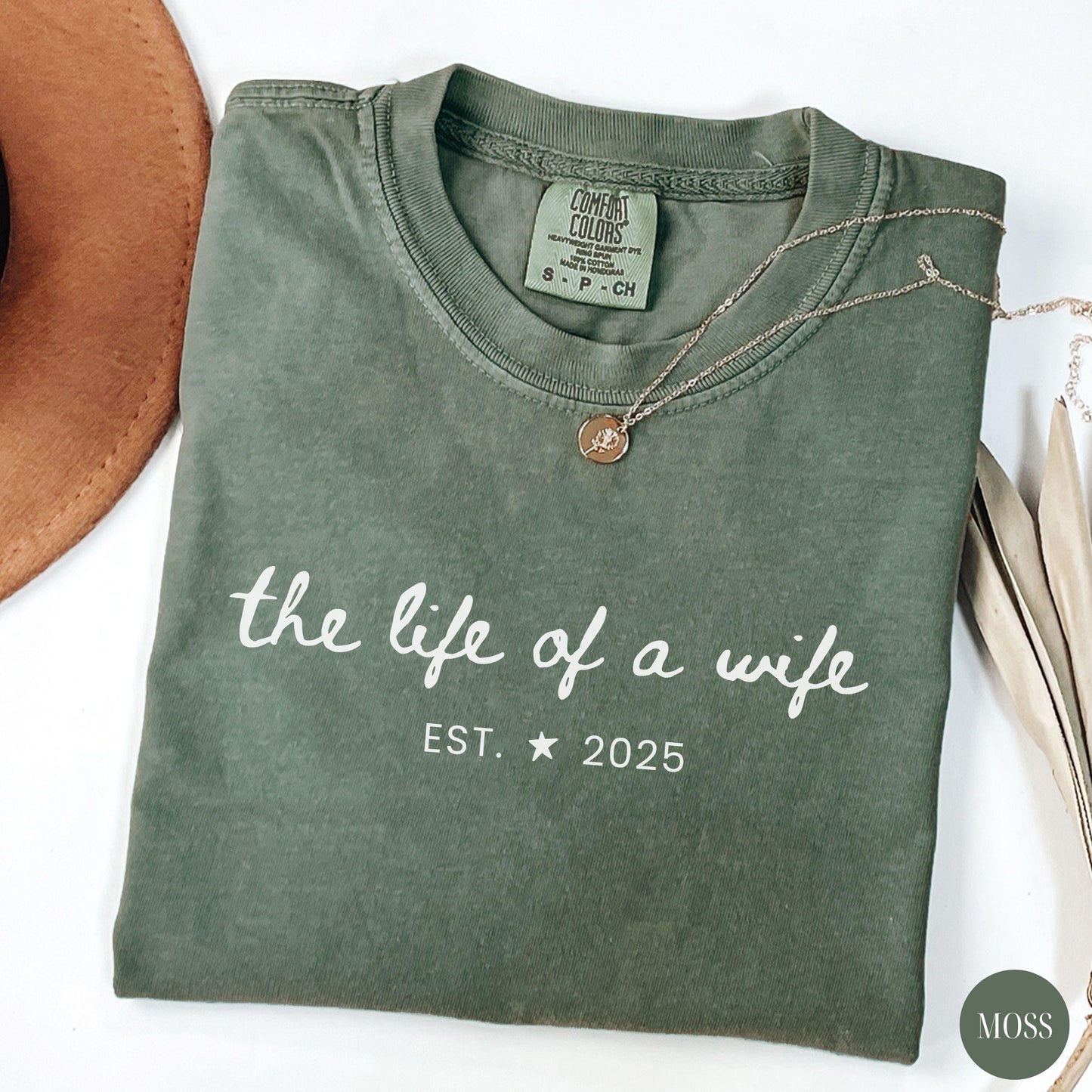 The Life Of A Wife Comfort Colors Shirt | Honeymoon Bride Tee | New Wife Gift