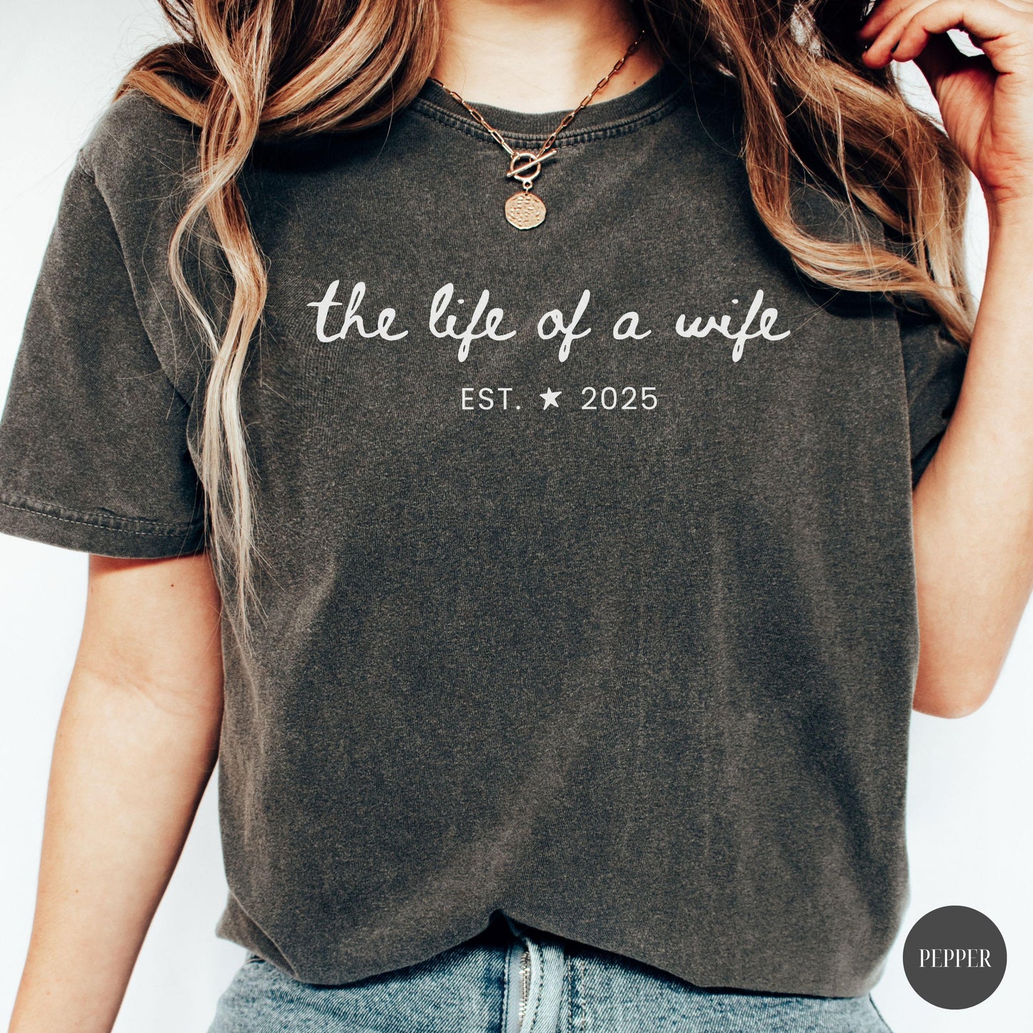 The Life Of A Wife Comfort Colors Shirt | Honeymoon Bride Tee | New Wife Gift