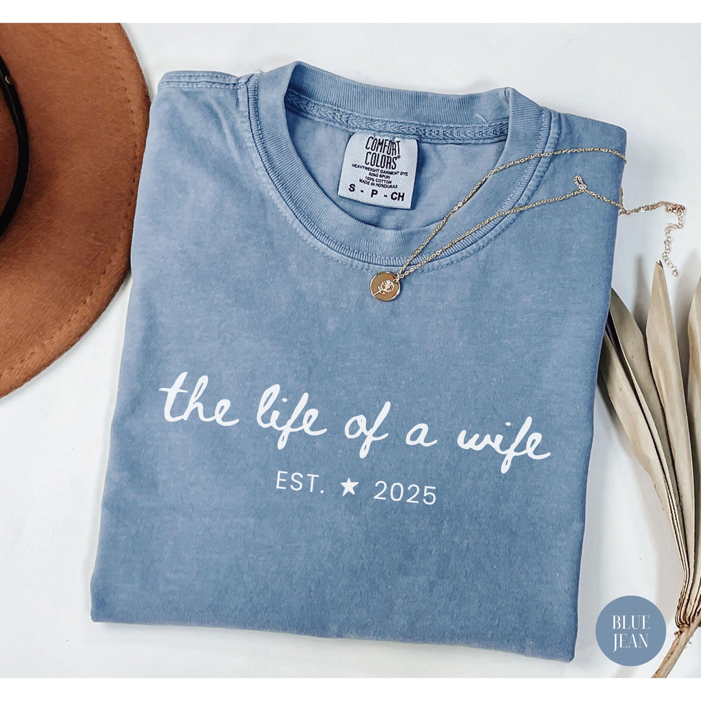 The Life Of A Wife Comfort Colors Shirt | Honeymoon Bride Tee | New Wife Gift