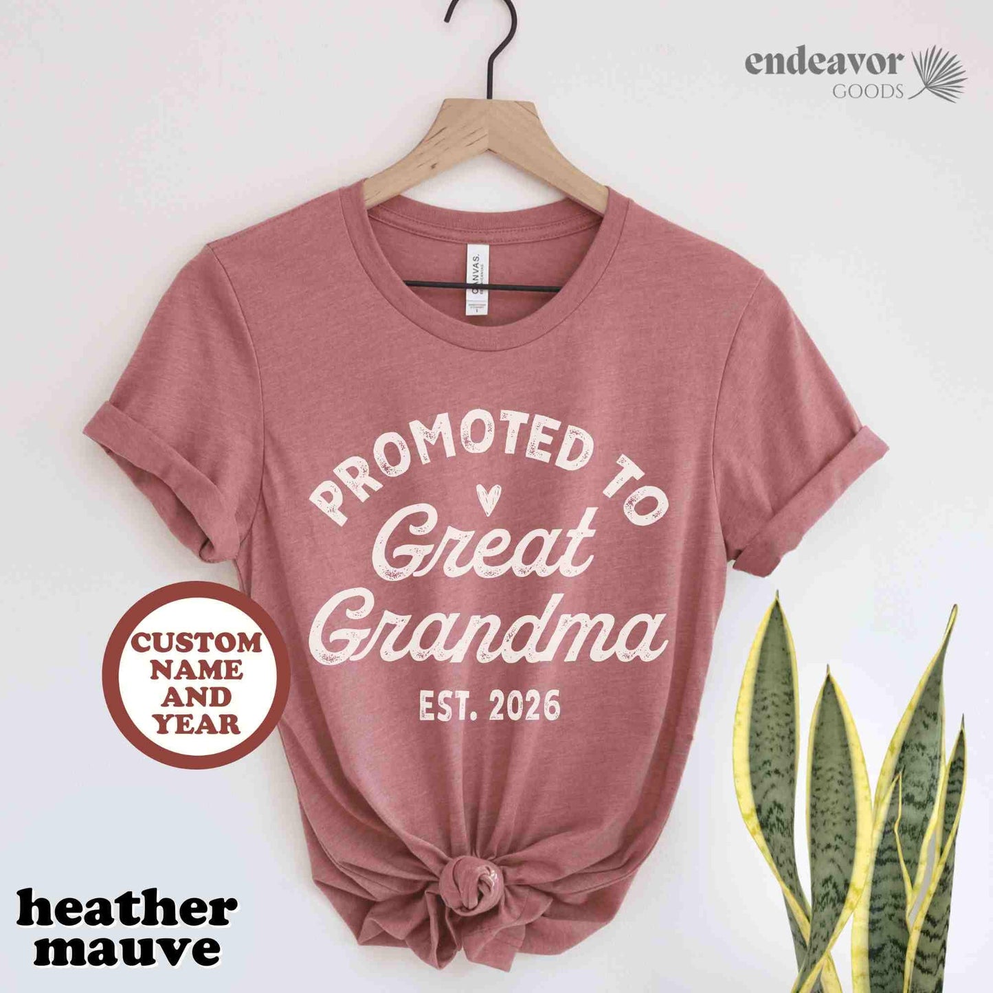 Promoted to Great Grandma Shirt New Grandma Shirt Grandma Established Gender Reveal Shirt Pregnancy Reveal Gift for Great Grandma Est.