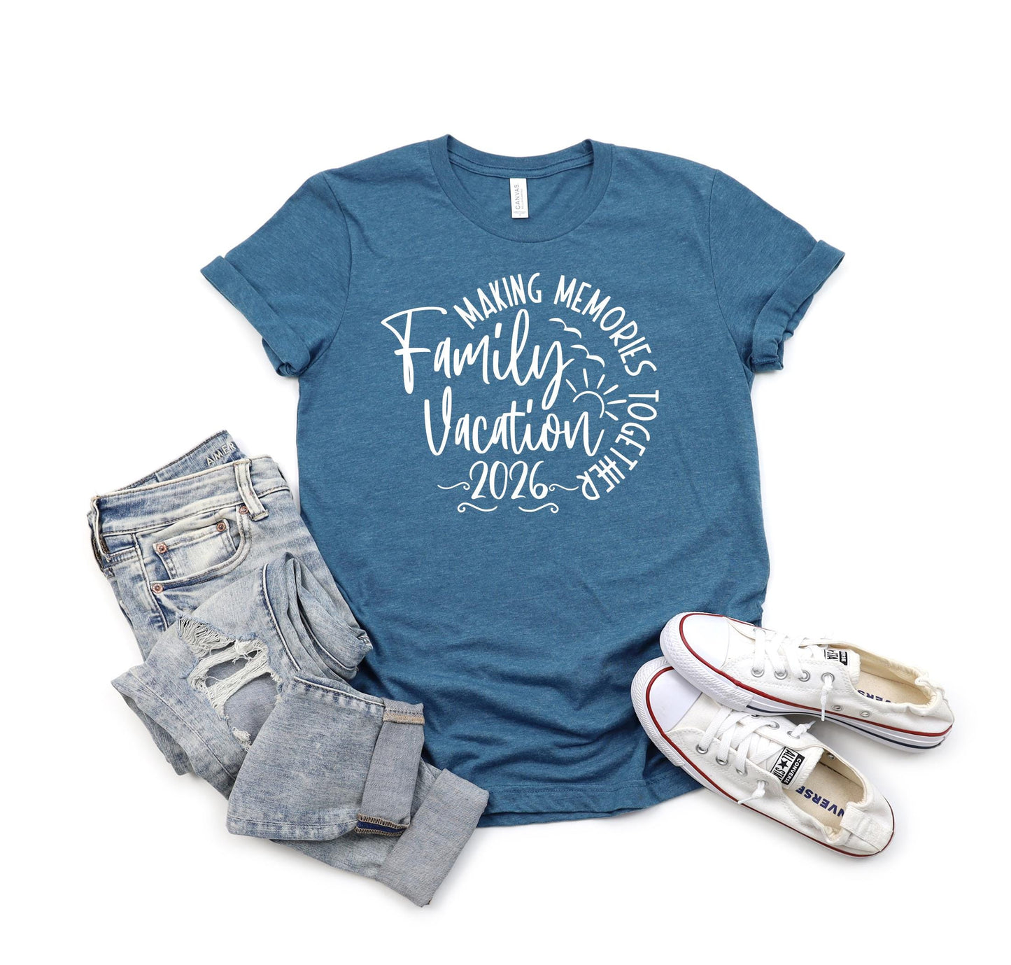 Family Vacation 2026 Shirts, Family Holiday Tshirt, Beach Squad Shirts, Travel Shirt, Summer Tee, Family Vacay Tshirt, Summer Vacation Tee