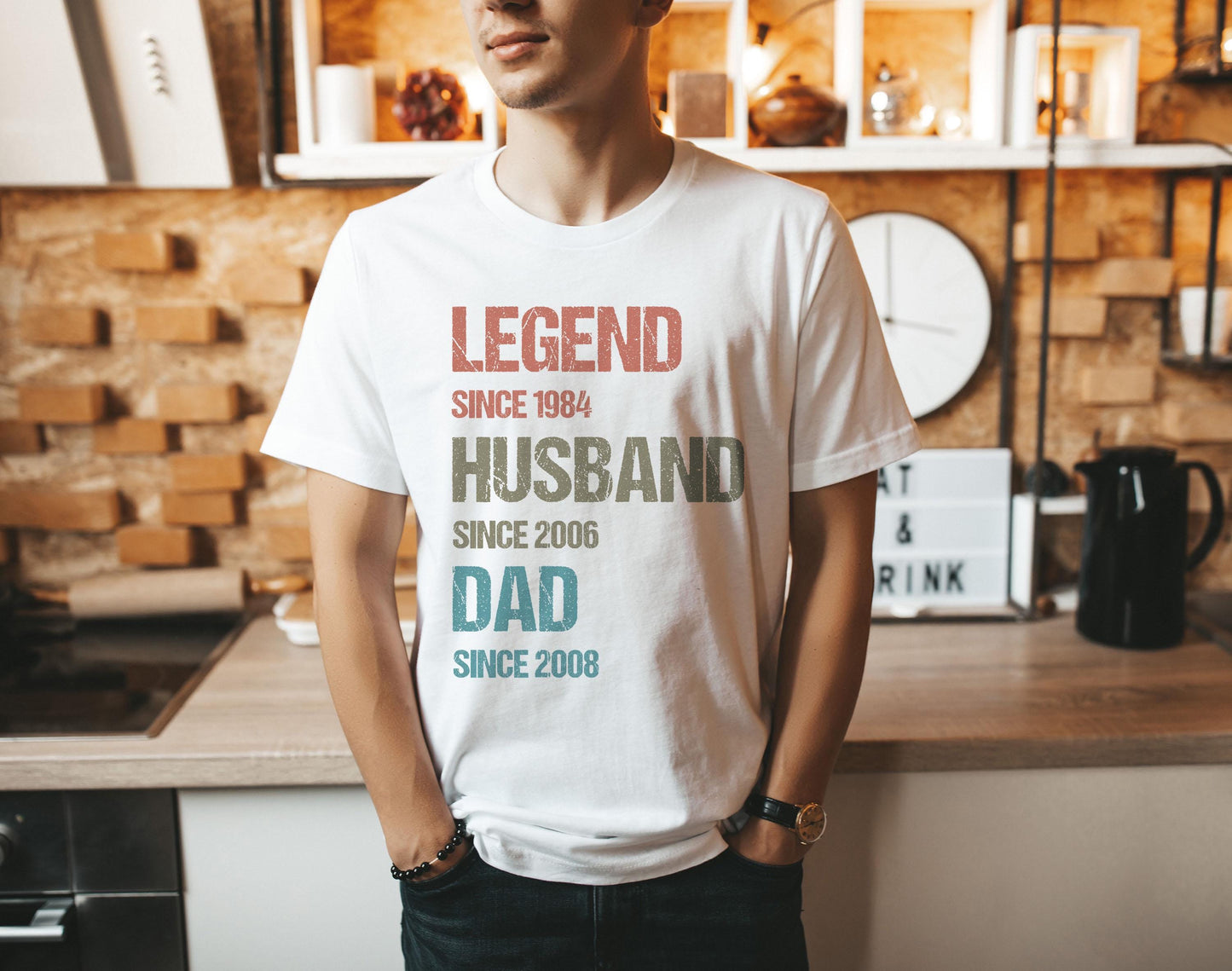 Personalized Legend Since T Shirt | Custom Birthday Year Dad Husband Grandad Gift | Legend Birthday Tee