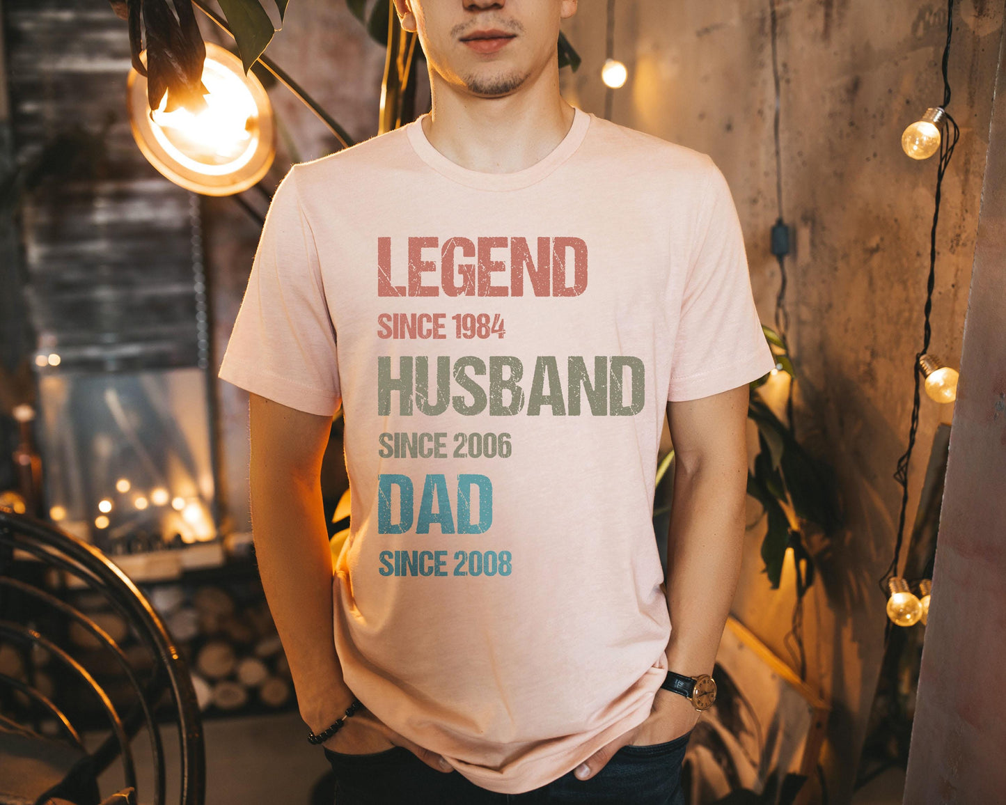Personalized Legend Since T Shirt | Custom Birthday Year Dad Husband Grandad Gift | Legend Birthday Tee