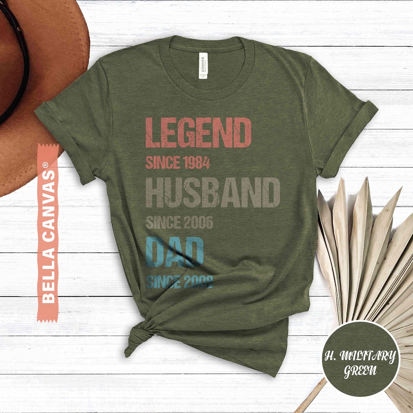 Personalized Legend Since T Shirt | Custom Birthday Year Dad Husband Grandad Gift | Legend Birthday Tee