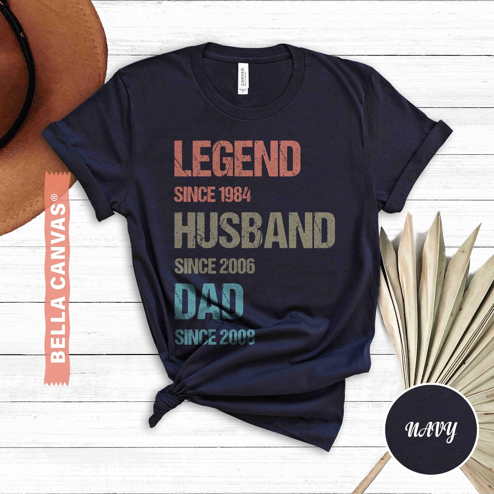 Personalized Legend Since T Shirt | Custom Birthday Year Dad Husband Grandad Gift | Legend Birthday Tee