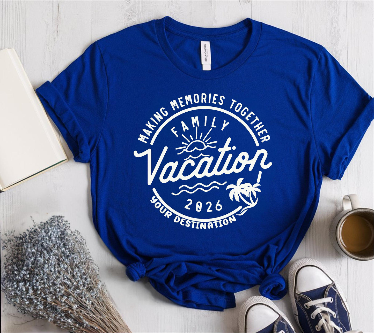 Custom 2026 Family Vacation T-Shirt: Personalized Destination Matching Tee