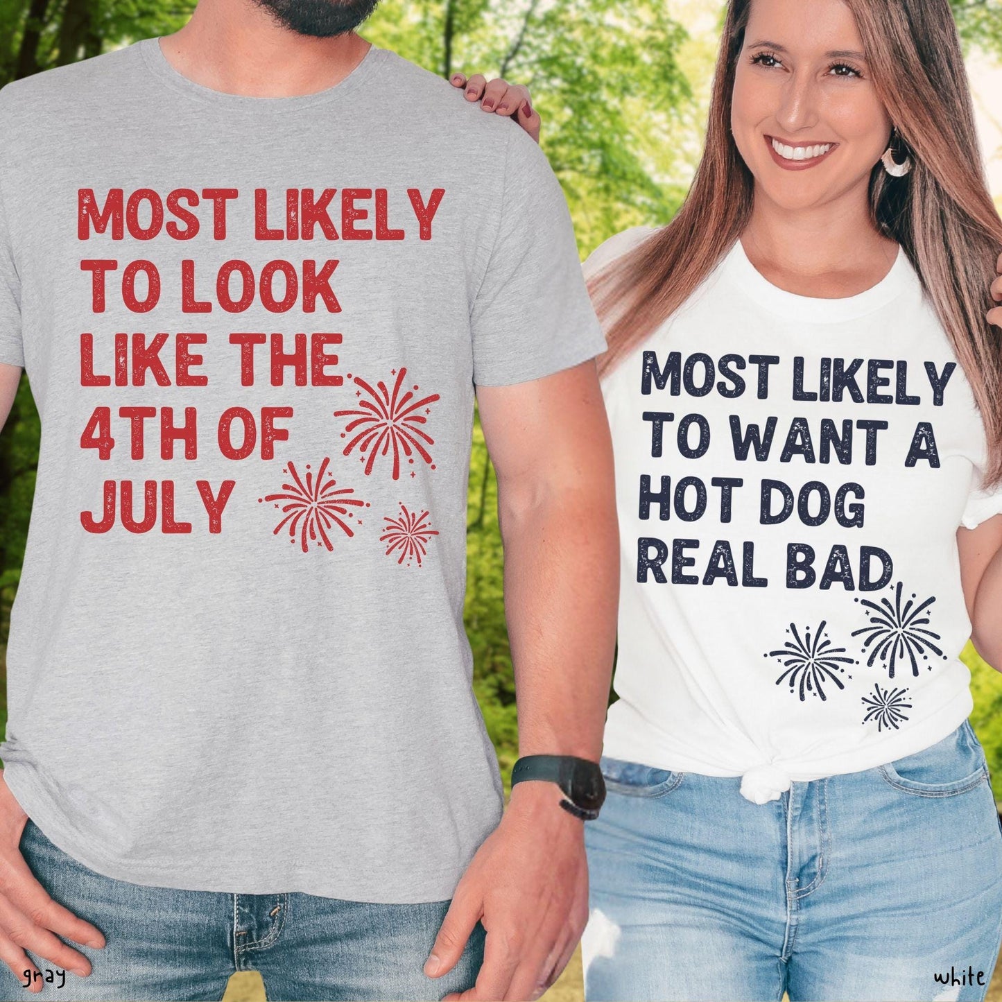 Family 4th of July Most Likely To Shirts, Matching USA 250th Anniversary Tee, Custom Fourth of July Independence Day Patriotic Group T-Shirt