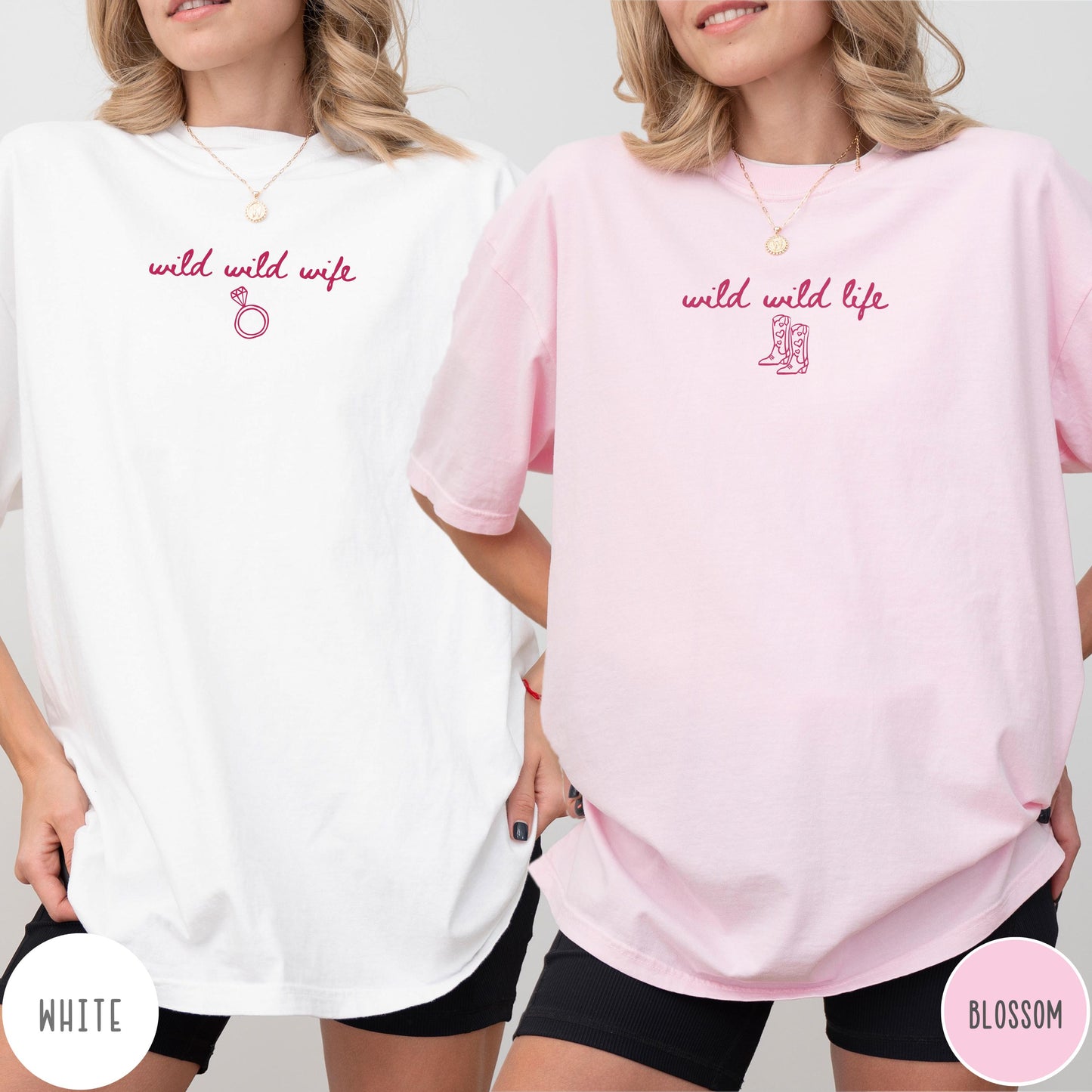 Western Nashville Bachelorette Comfort Colors Shirts | Wild Wild Wife Life Tee | Bachelorette Party Outfits