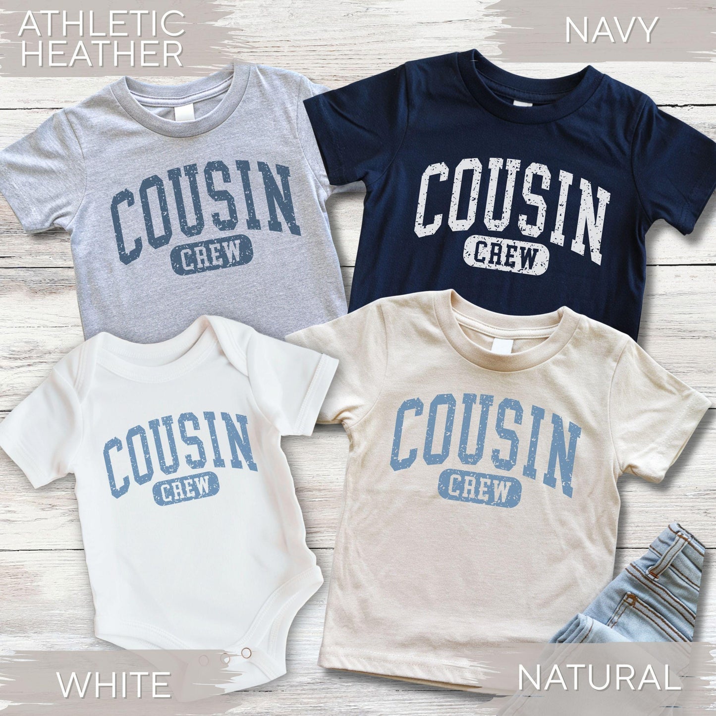 Cousin Crew Shirts: Comfort Colors Matching Family Reunion Tshirts, Cousins Vacation Tees, Baby, Toddler, Youth, & Adult, New Cousin Shirts