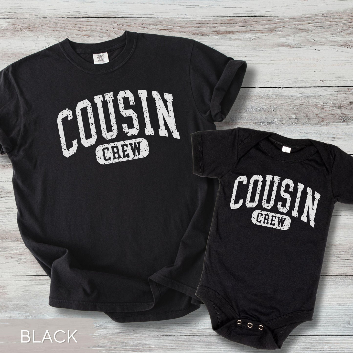 Cousin Crew Shirts: Comfort Colors Matching Family Reunion Tshirts, Cousins Vacation Tees, Baby, Toddler, Youth, & Adult, New Cousin Shirts