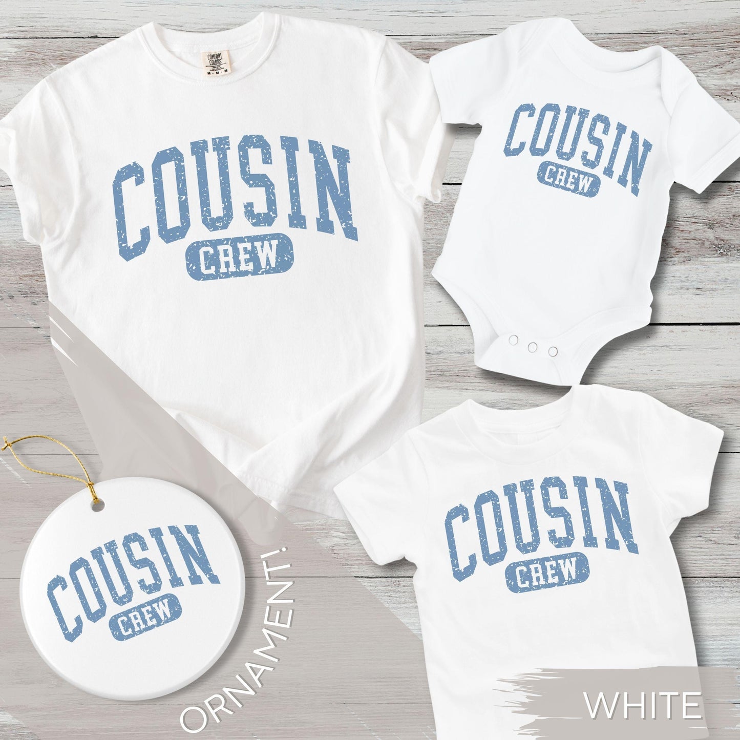 Cousin Crew Shirts: Comfort Colors Matching Family Reunion Tshirts, Cousins Vacation Tees, Baby, Toddler, Youth, & Adult, New Cousin Shirts
