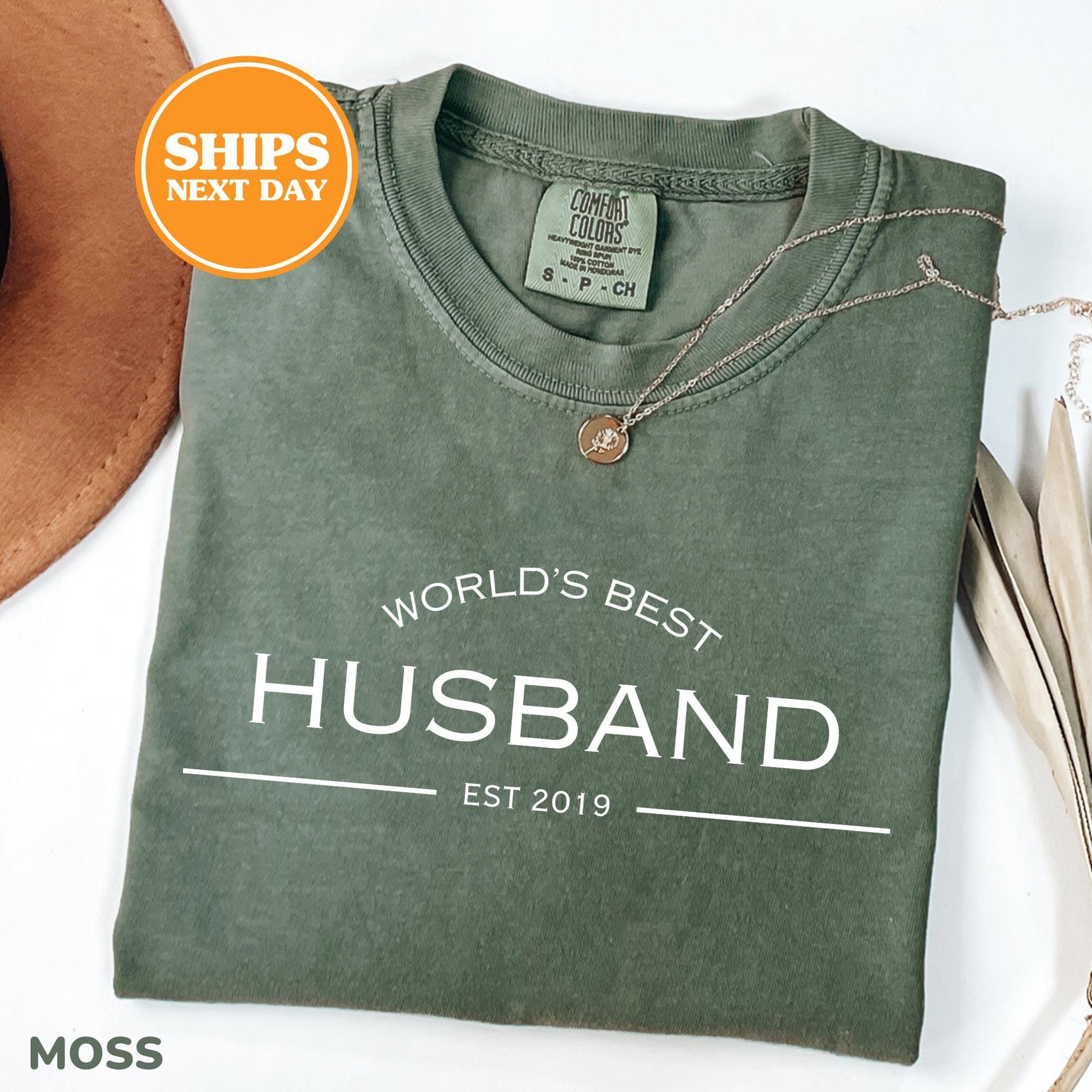 Comfort Colors Worlds Best Husband Shirt | Anniversary Gift For Him | Husband Birthday Gift Tee