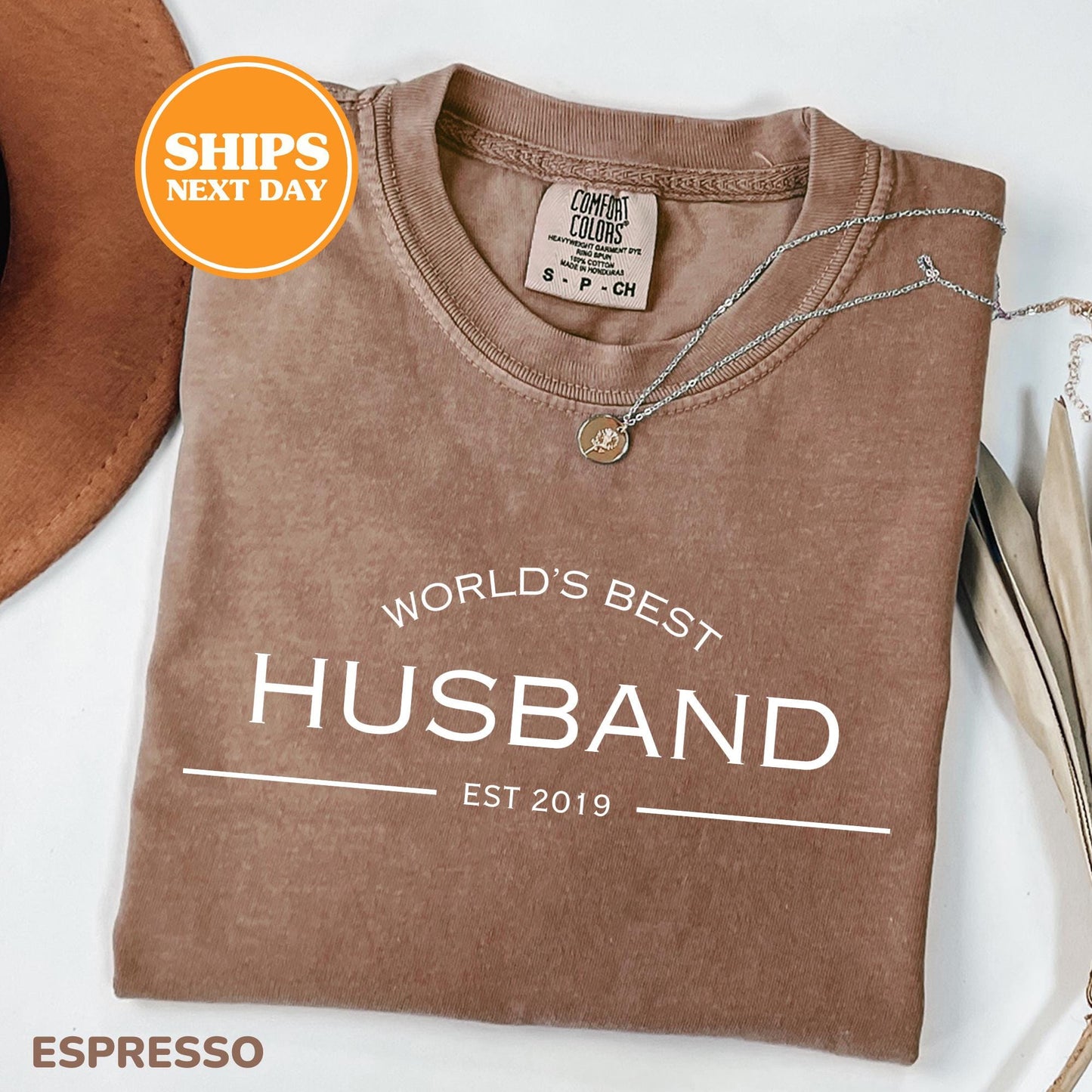 Comfort Colors Worlds Best Husband Shirt | Anniversary Gift For Him | Husband Birthday Gift Tee