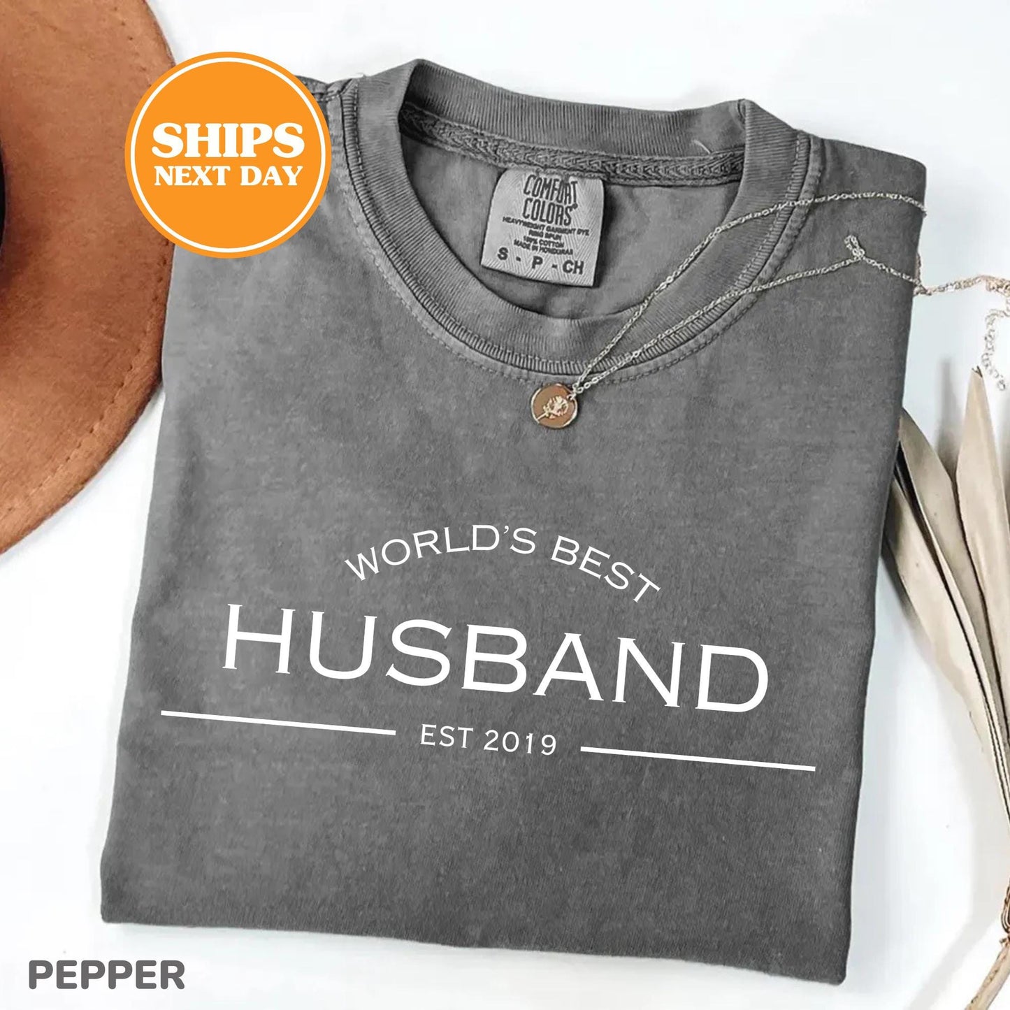 Comfort Colors Worlds Best Husband Shirt | Anniversary Gift For Him | Husband Birthday Gift Tee