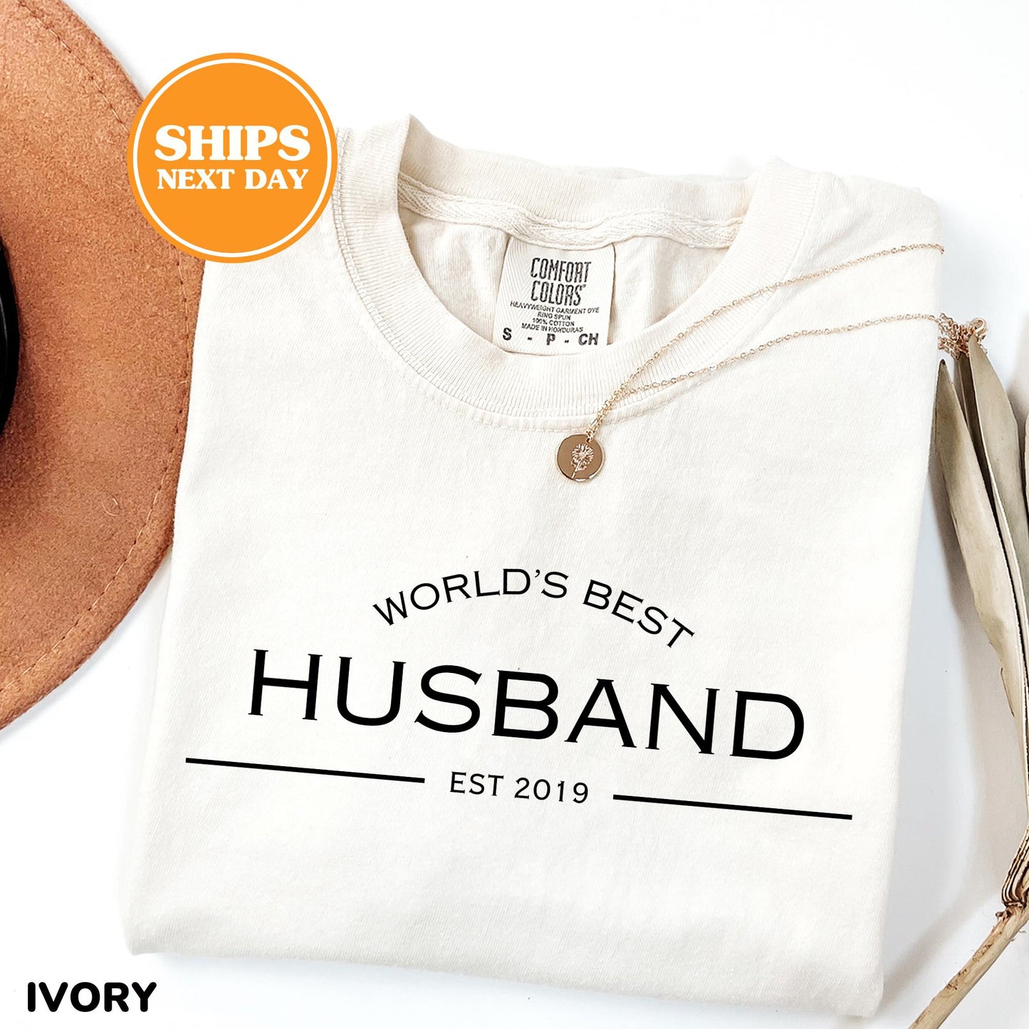 Comfort Colors Worlds Best Husband Shirt | Anniversary Gift For Him | Husband Birthday Gift Tee