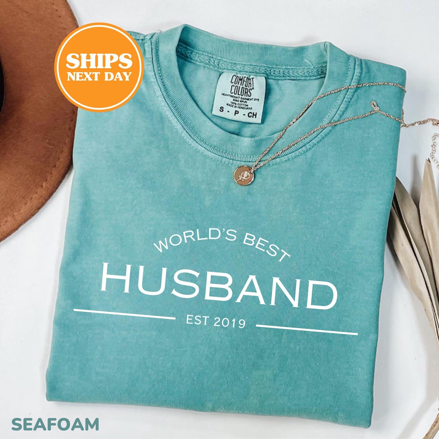 Comfort Colors Worlds Best Husband Shirt | Anniversary Gift For Him | Husband Birthday Gift Tee