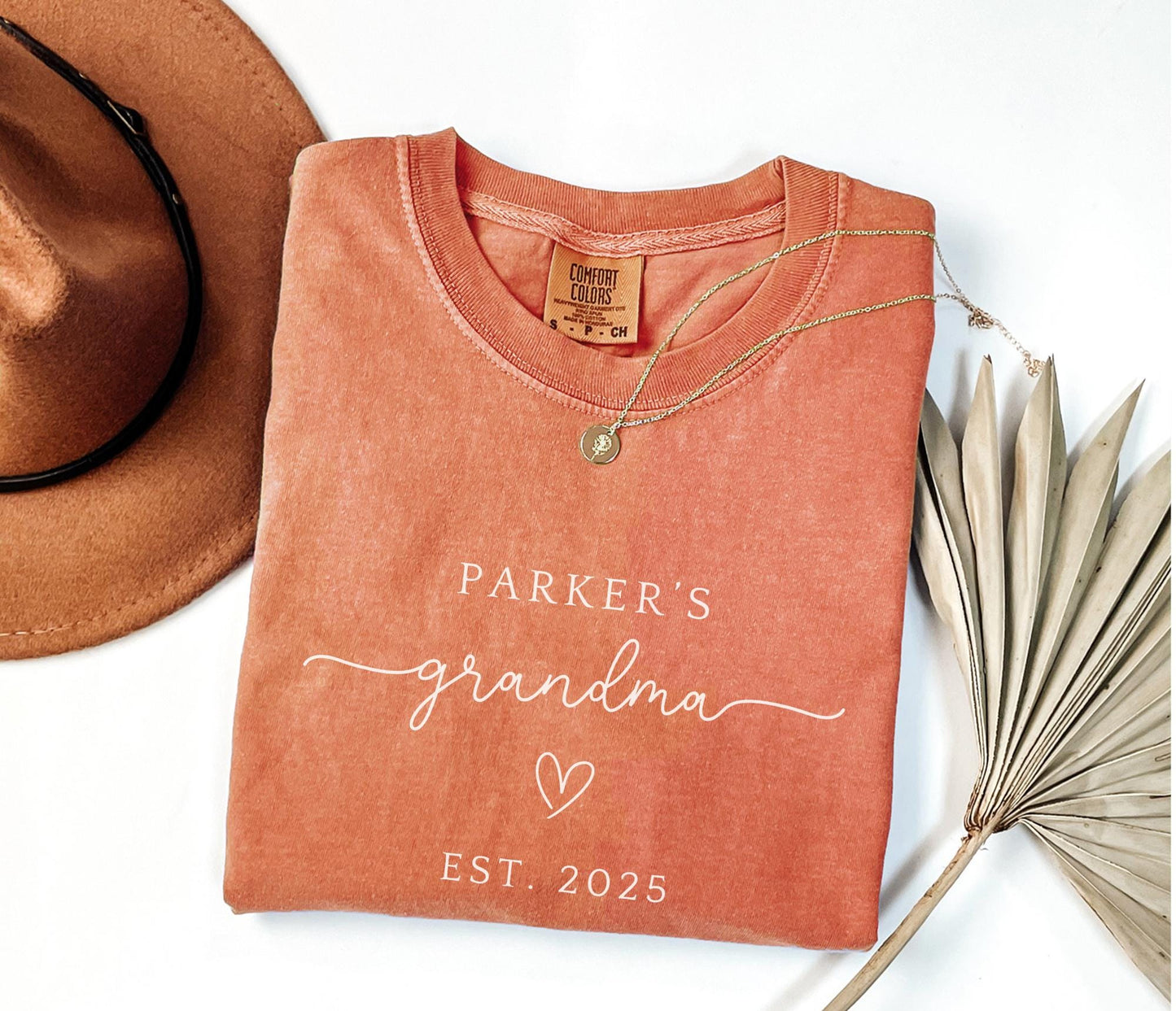 Custom Grandma Shirt Personalized New Grandma shirt Grandma Comfort Colors Shirt for Grandma est shirt Grandmother Gift for Grandma Gift