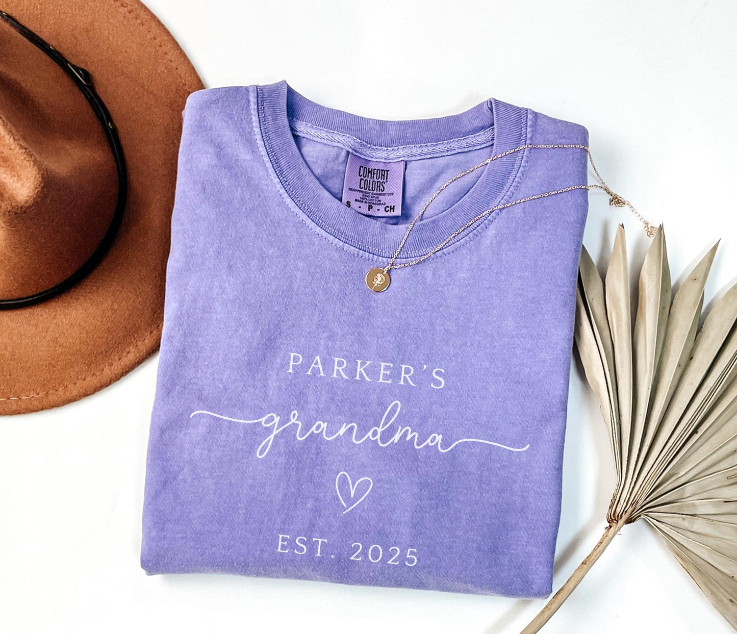 Custom Grandma Shirt Personalized New Grandma shirt Grandma Comfort Colors Shirt for Grandma est shirt Grandmother Gift for Grandma Gift