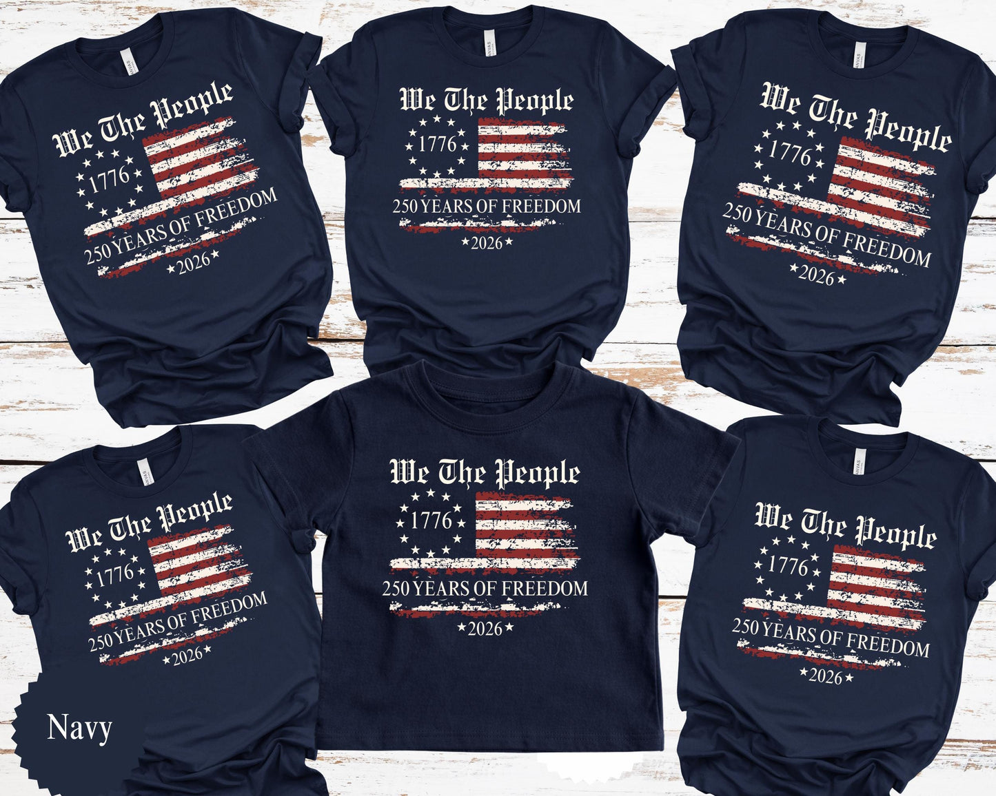 America 250 Patriotic Family Shirts | We The People 1776 Tee | Fourth Of July Matching Outfits