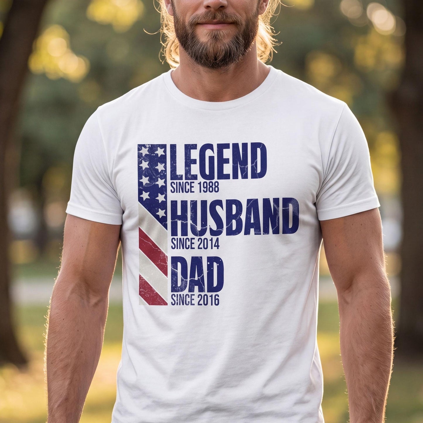 Personalized Legend Husband Dad Grandpa T Shirt | Custom Name Family Gift | Grandfather Apparel