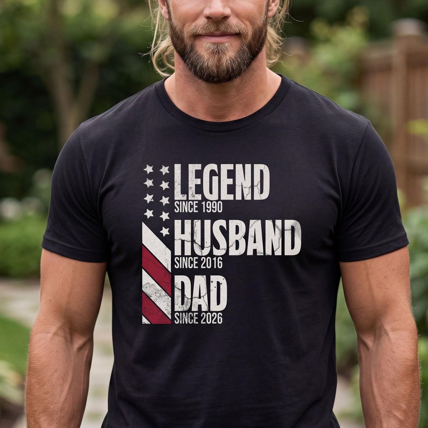 Personalized Legend Husband Dad Grandpa T Shirt | Custom Name Family Gift | Grandfather Apparel