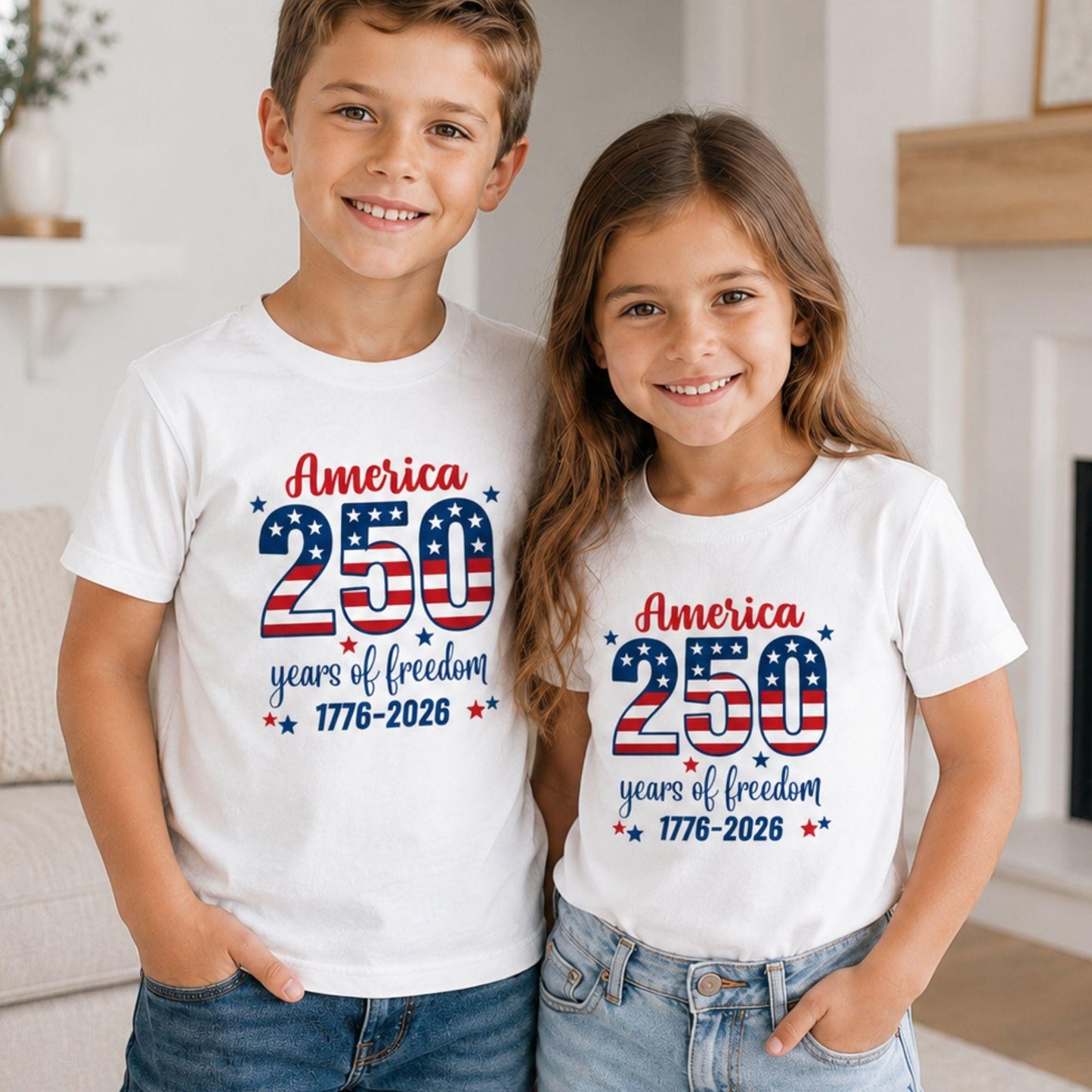 250th Anniversary USA Family Shirt | 1776 2026 Patriotic Tee | 250 Years Of Freedom Independence Day Gift
