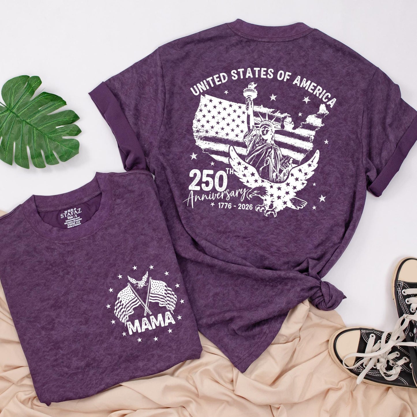 Personalized 4th Of July Shirt | Statue Of Liberty Eagle Flag Outfit | USA 250 Anniversary Clothes
