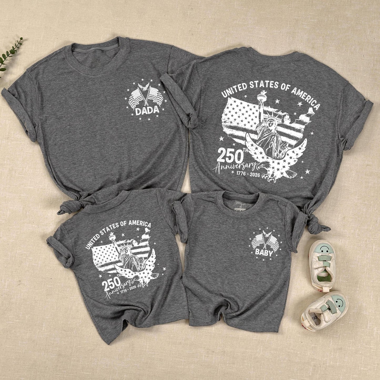 Personalized 4th Of July Shirt | Statue Of Liberty Eagle Flag Outfit | USA 250 Anniversary Clothes