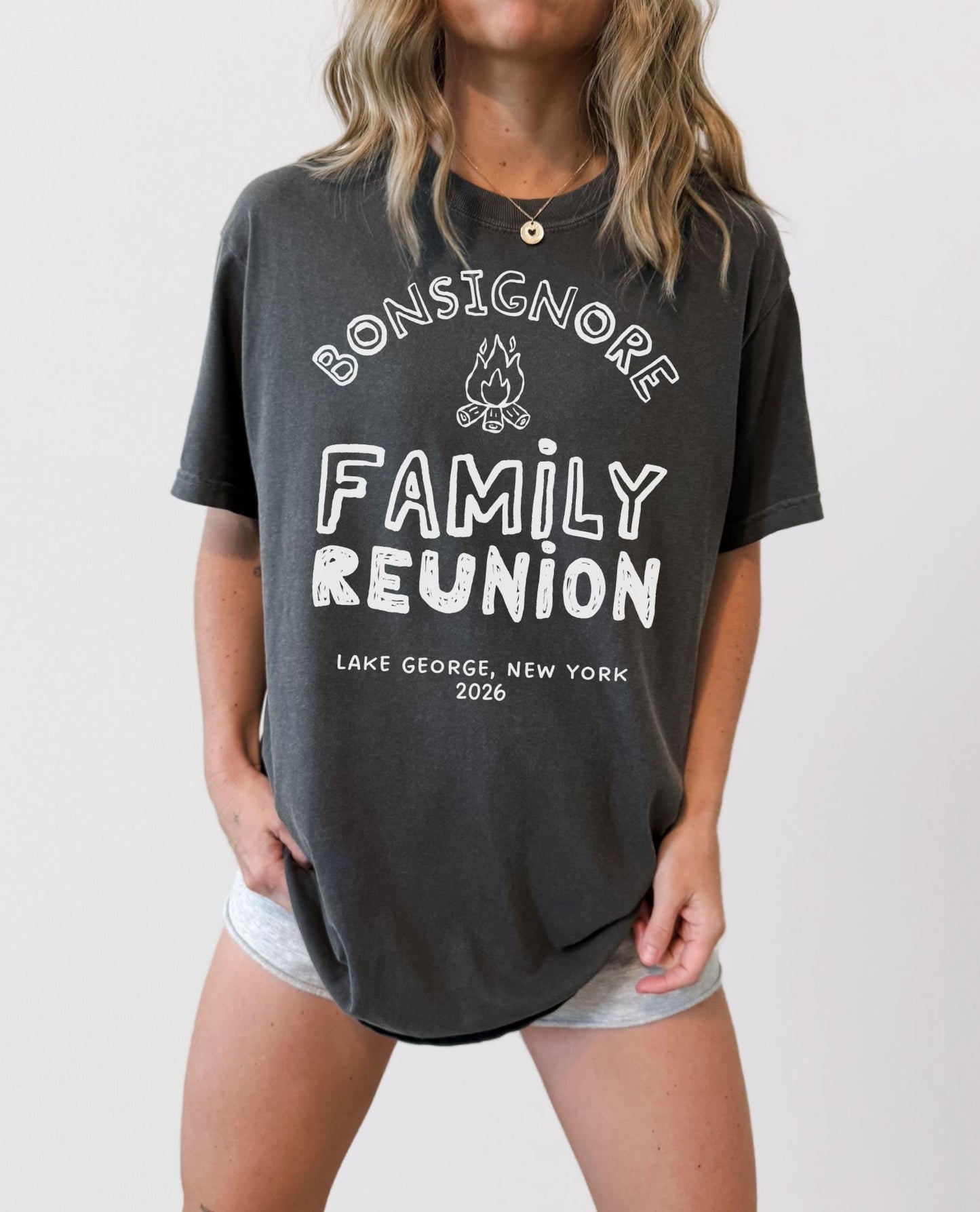 Personalized Family Reunion Camping Shirts, Custom Location Family Vacation Shirts, Matching Tshirts, Lake Trip 2026, Cousins Camp Weekend