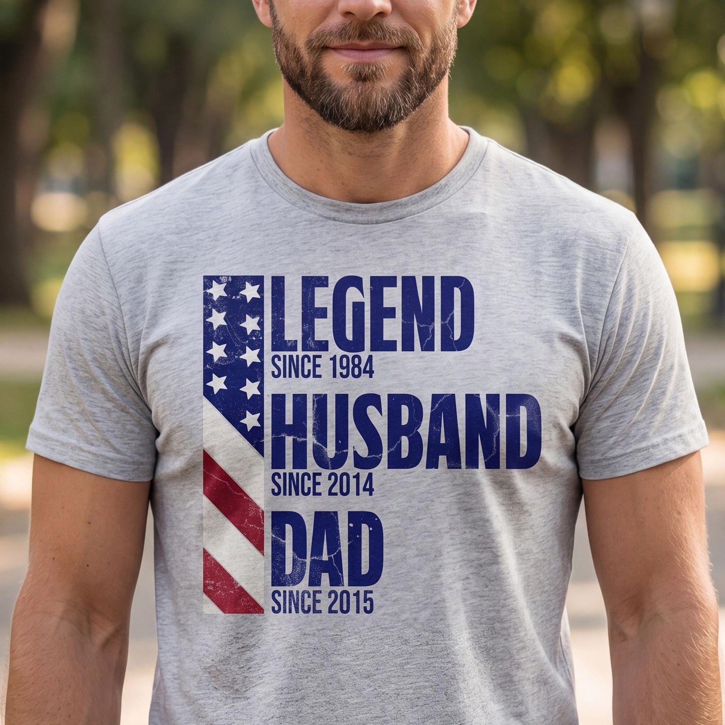 Personalized Legend Husband Dad Grandpa T Shirt | Custom Name Family Gift | Grandfather Apparel