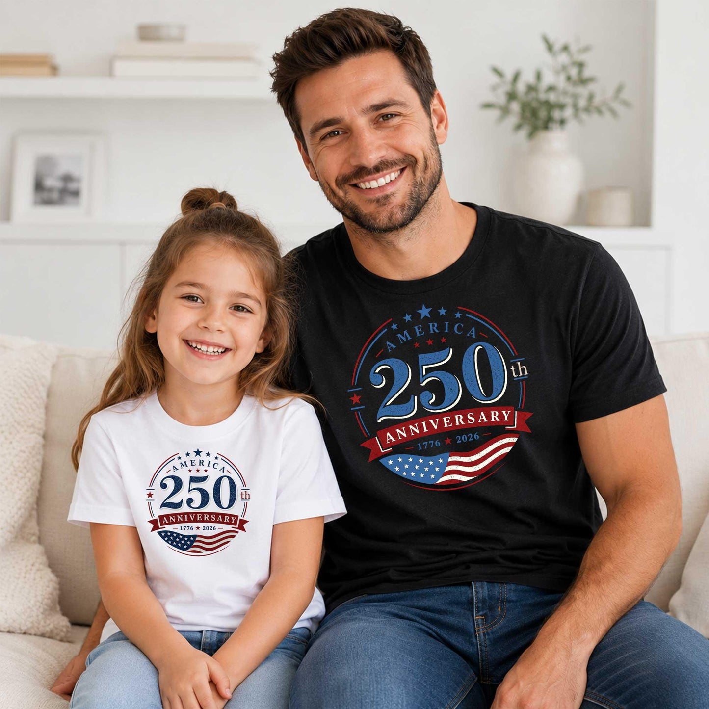 250th Anniversary Family Matching Shirt | 1776 2026 Patriotic Tee | Fourth Of July Kids Baby Gift