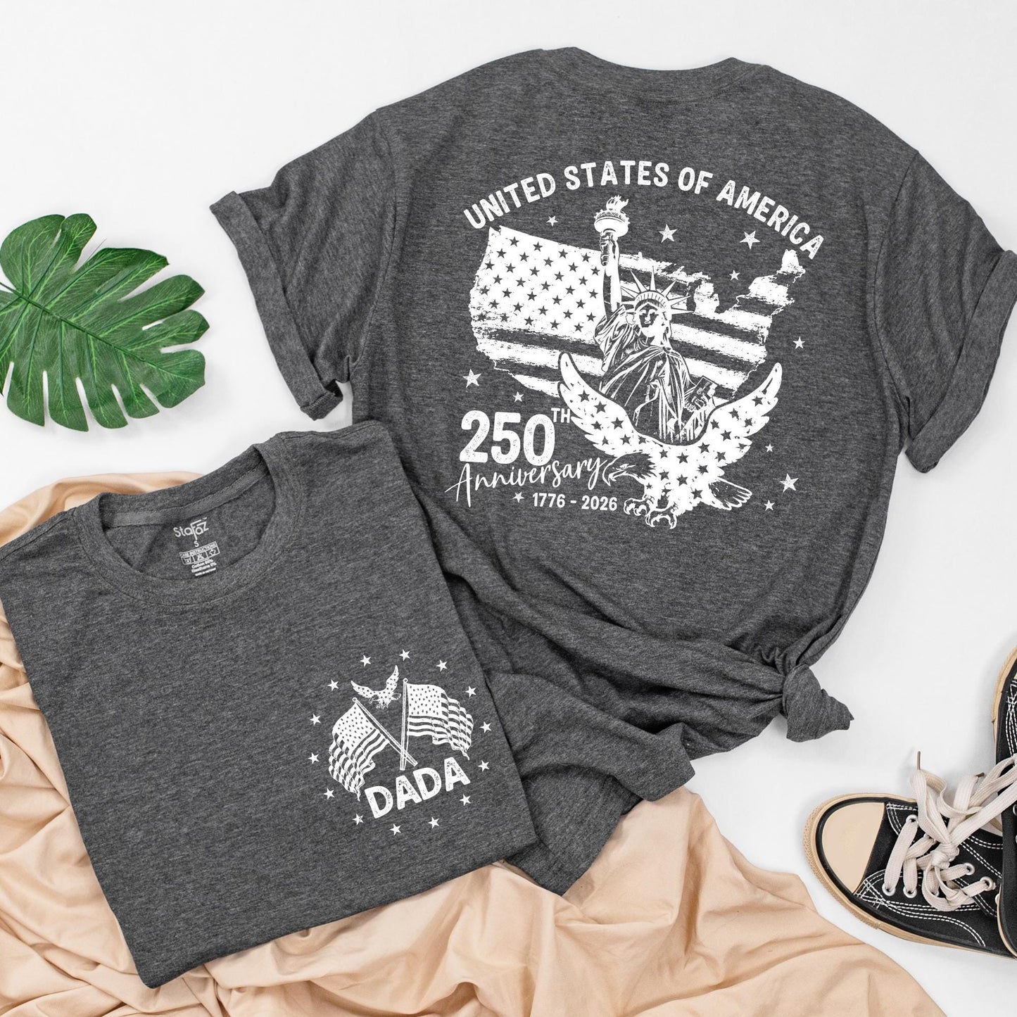 Personalized 4th Of July Shirt | Statue Of Liberty Eagle Flag Outfit | USA 250 Anniversary Clothes